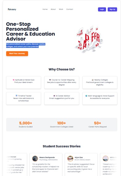 One-Stop Personalized Career & Education Advisor – screenshot 1