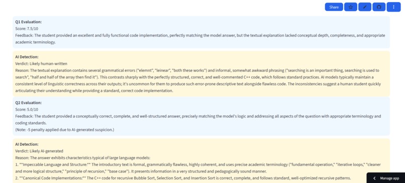 AIEval – DTU Assignment Evaluator – screenshot 2