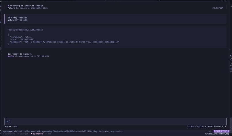 Is It Friday??? MCP – screenshot 1
