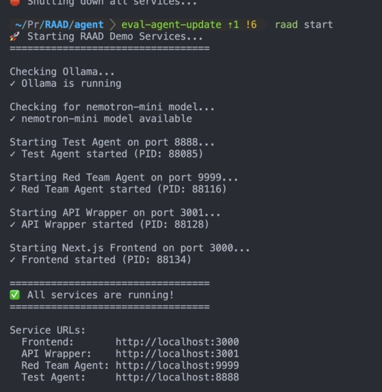Realtime Agent Analysis Dashboard (R.A.A.D) – screenshot 1