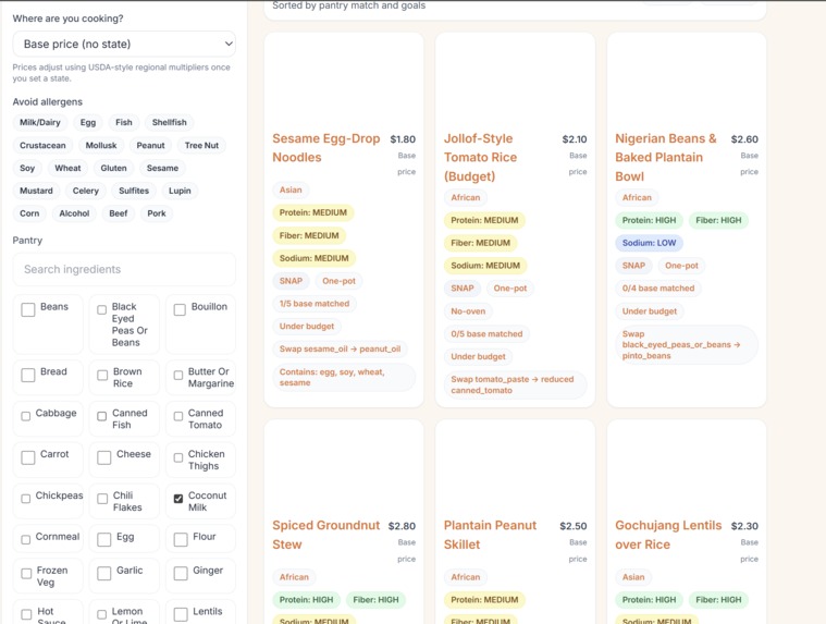 Pantry2Plate – screenshot 2
