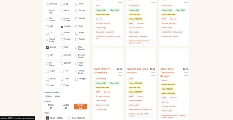 Pantry2Plate – screenshot 3