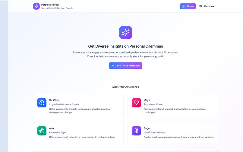 PersonaReflect – screenshot 1