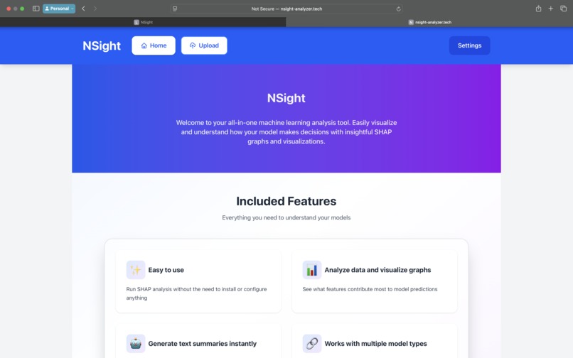 NSight – screenshot 1