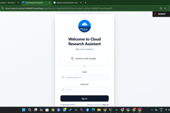 Cloud Research Assistant