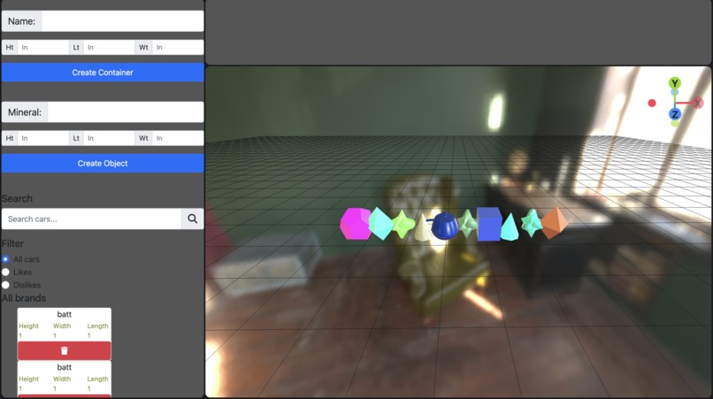 3D Sorting Minerals Website – screenshot 1