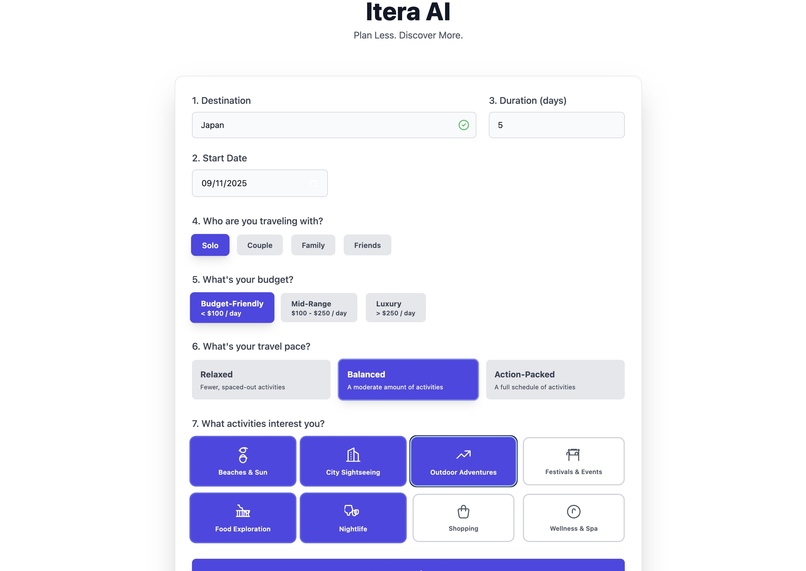 Itera AI – screenshot 2