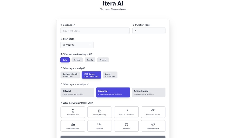 Itera AI – screenshot 1