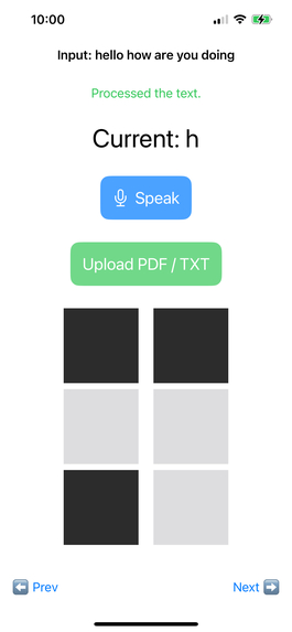 BrailleSense – screenshot 1