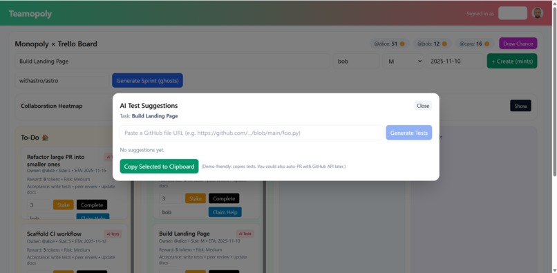 Teamopoly – screenshot 3