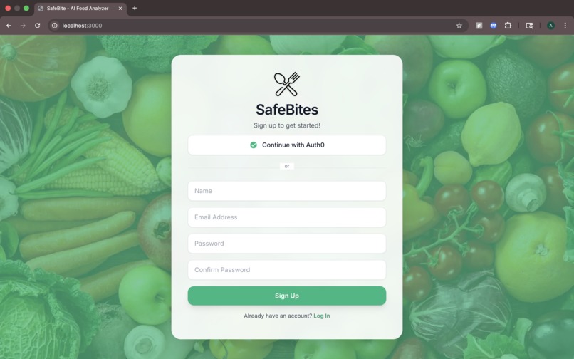 SafeBite – screenshot 1
