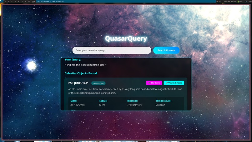 Quasar Query – screenshot 1