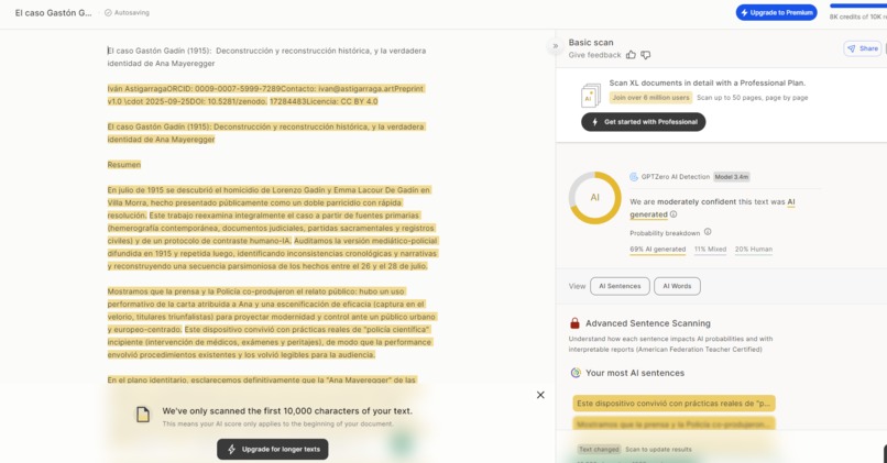VerifAI: Proof of Human Authorship – screenshot 5