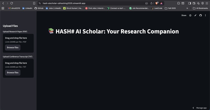 HASH# AI SCHOLAR – screenshot 1