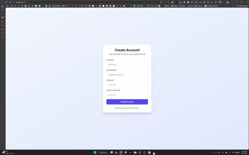 ResuMatch – screenshot 2