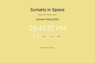 Sunsets in Space