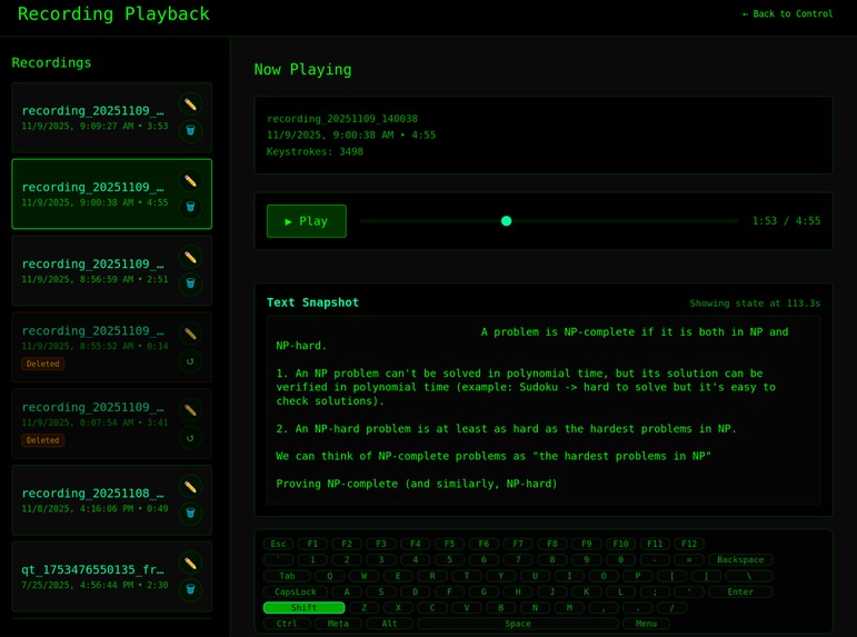 KASCAesque: ASR-based Keyboard Acoustic SideChannel Attack – screenshot 3