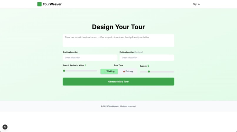 Tourweaver – screenshot 1