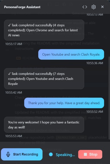 PersonaForge: Where Voice meets AI – screenshot 4