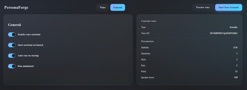 PersonaForge: Where Voice meets AI – screenshot 3
