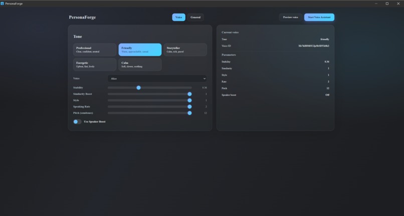 PersonaForge: Where Voice meets AI – screenshot 2