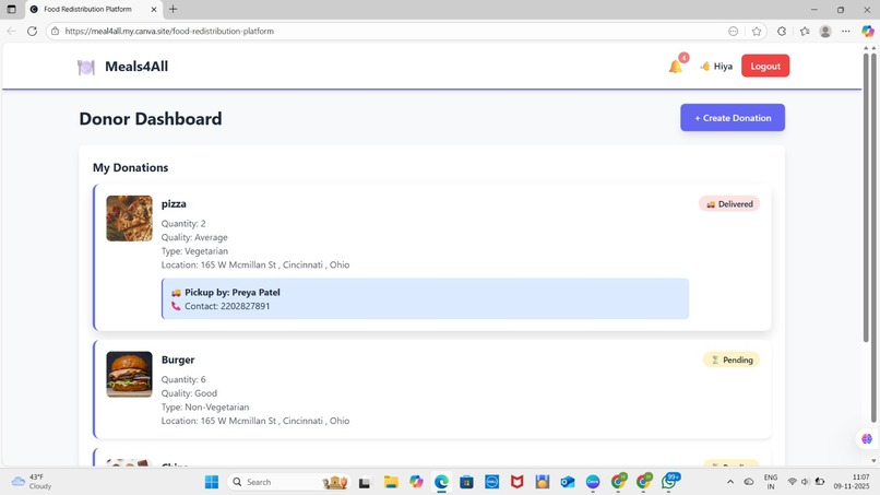 Meal4All – screenshot 2
