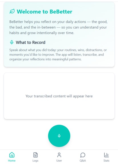 BeBetter – screenshot 1