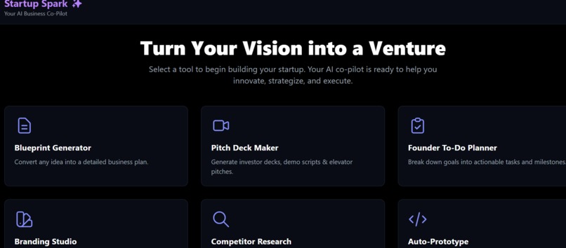 Startup Spark – screenshot 1