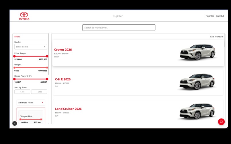ToyotaYou – screenshot 1