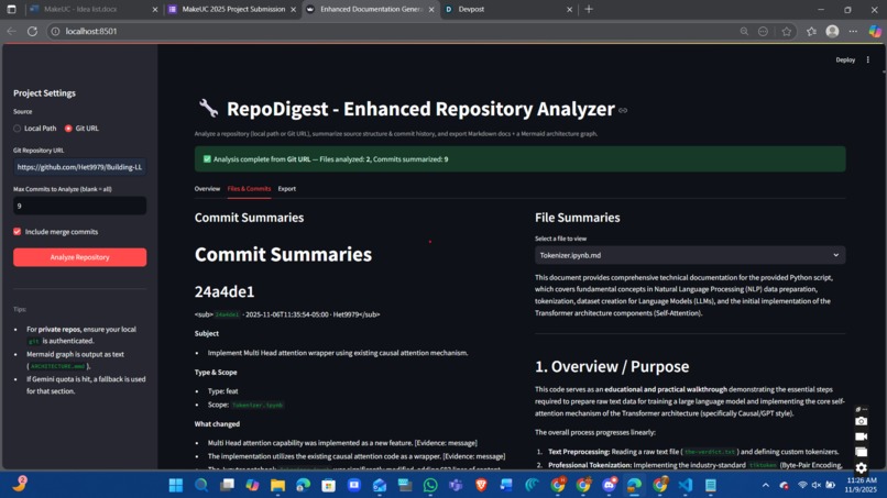 RepoDigest - Enhanced Repository Analyzer – screenshot 3