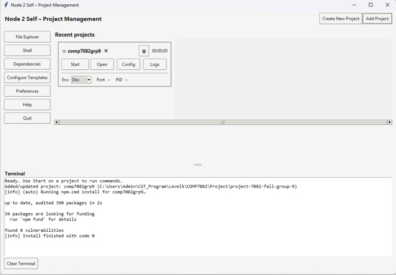 Node2Self – screenshot 2