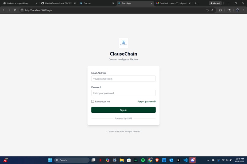ClauseChain – screenshot 2