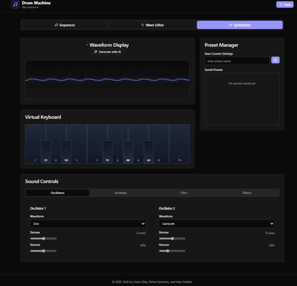 Drum machine DAW (Beatonic) – screenshot 1
