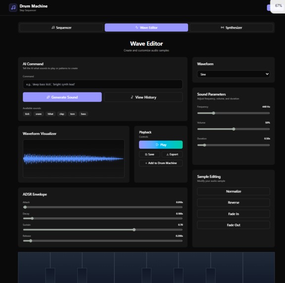 Drum machine DAW (Beatonic) – screenshot 2