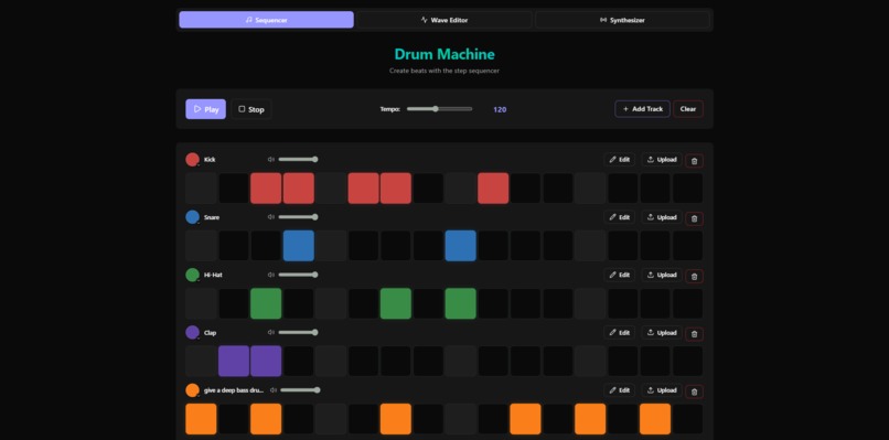 Drum machine DAW (Beatonic) – screenshot 3