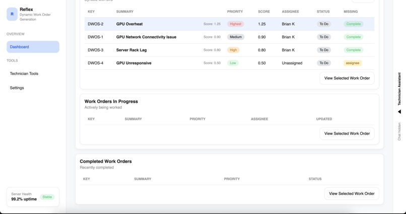Reflex - Work Order Automation – screenshot 2