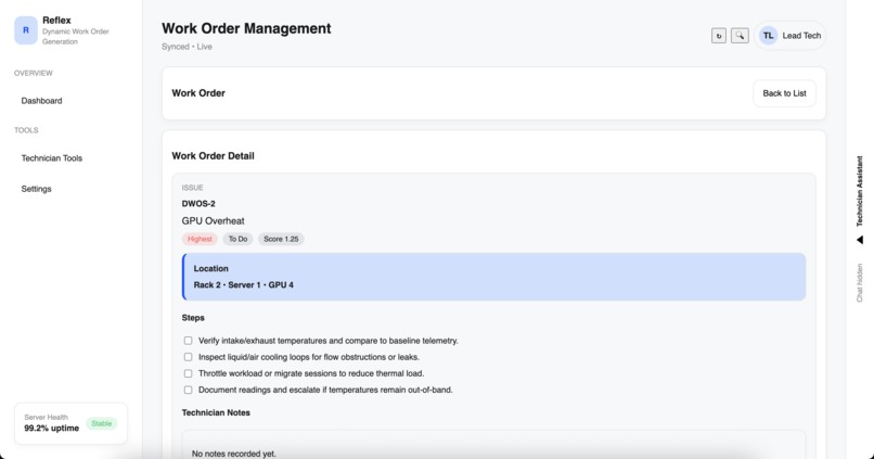 Reflex - Work Order Automation – screenshot 3