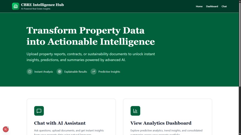 CBRE Intelligence Hub – screenshot 1