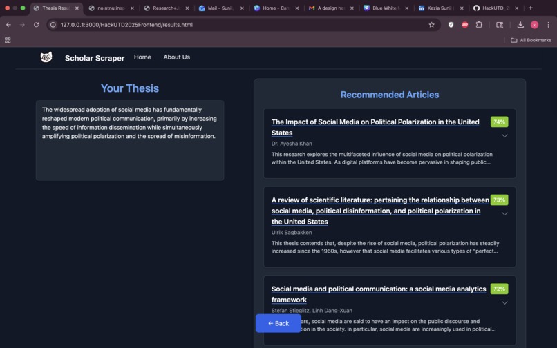 Scholar Scraper – screenshot 2