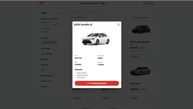 FindMyToyota - Vehicle Finder  – screenshot 3