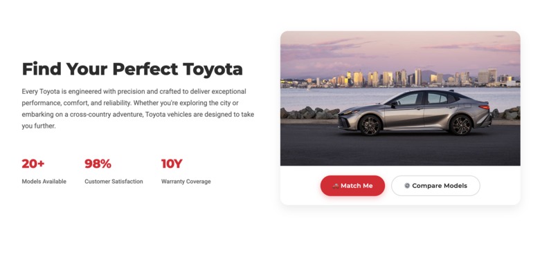 The Toyota Dream Car Finder – screenshot 2