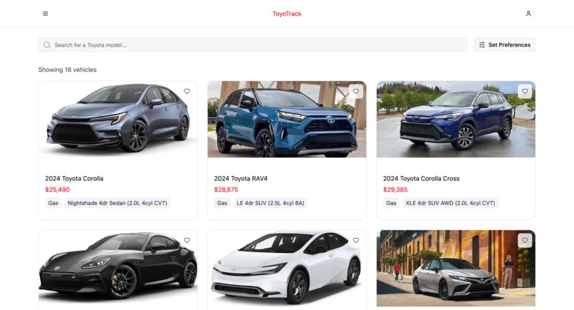 ToyoTrack – screenshot 2