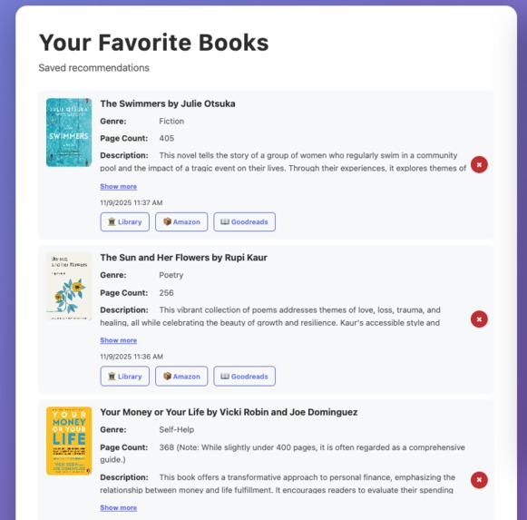 Book Recommendation MCP – screenshot 4