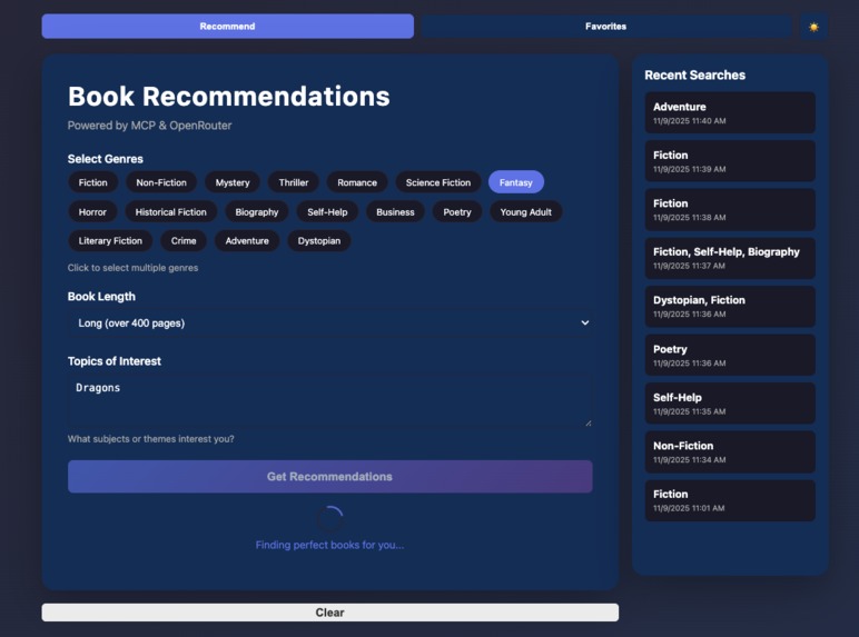 Book Recommendation MCP – screenshot 3