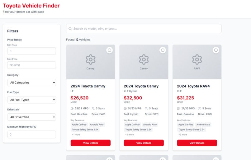 Toyota Project 2025 – screenshot 1