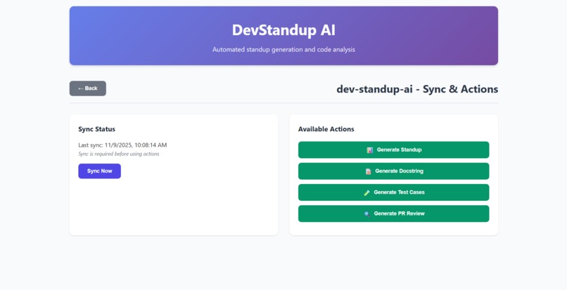 DevStandup AI – screenshot 3