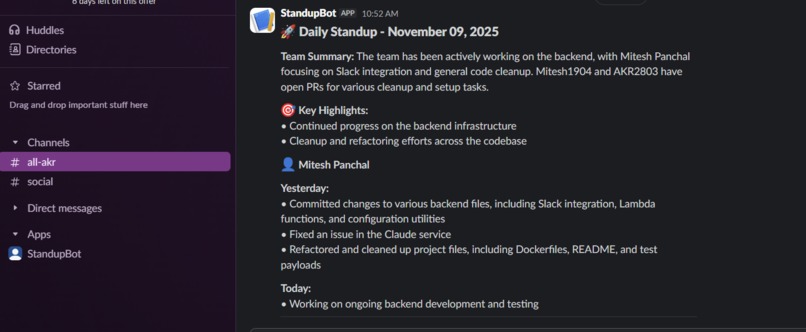 DevStandup AI – screenshot 4