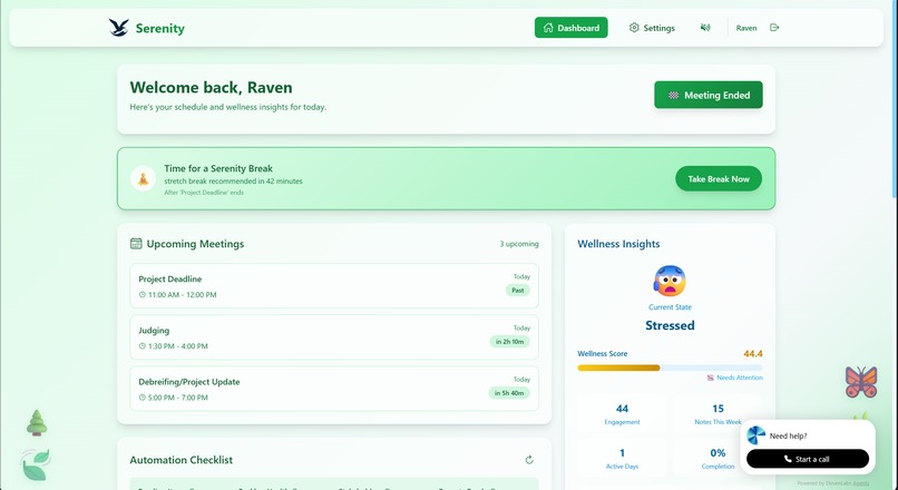 Serenity – screenshot 1