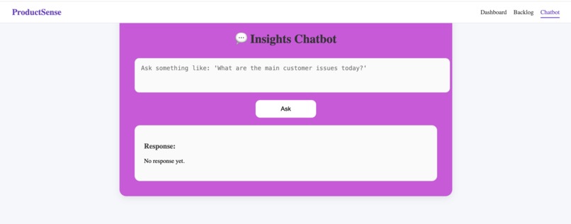 ProductSense – screenshot 1