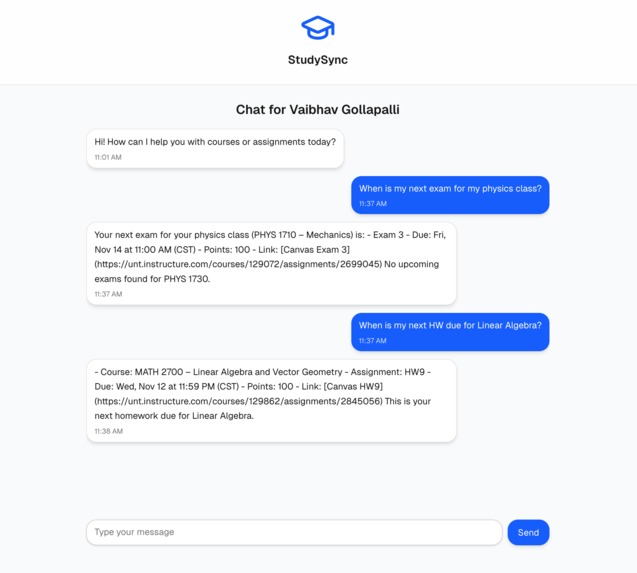 StudySync: MCP Challenge – screenshot 3